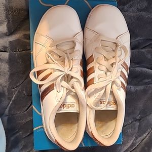 White Adidas sneakers